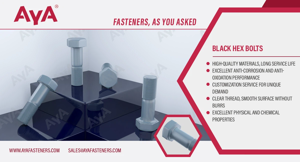 Black Hex bolts advantage