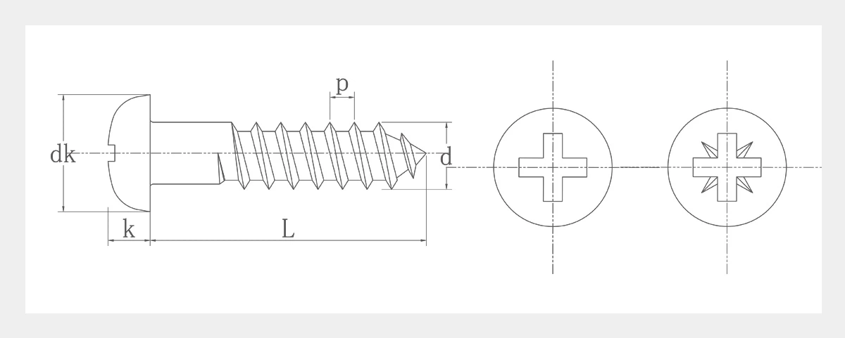 Phillips Pan Head Wood Screws-DIN 7996-2D Phillips Pan Head Wood Screws-DIN 7996-2D